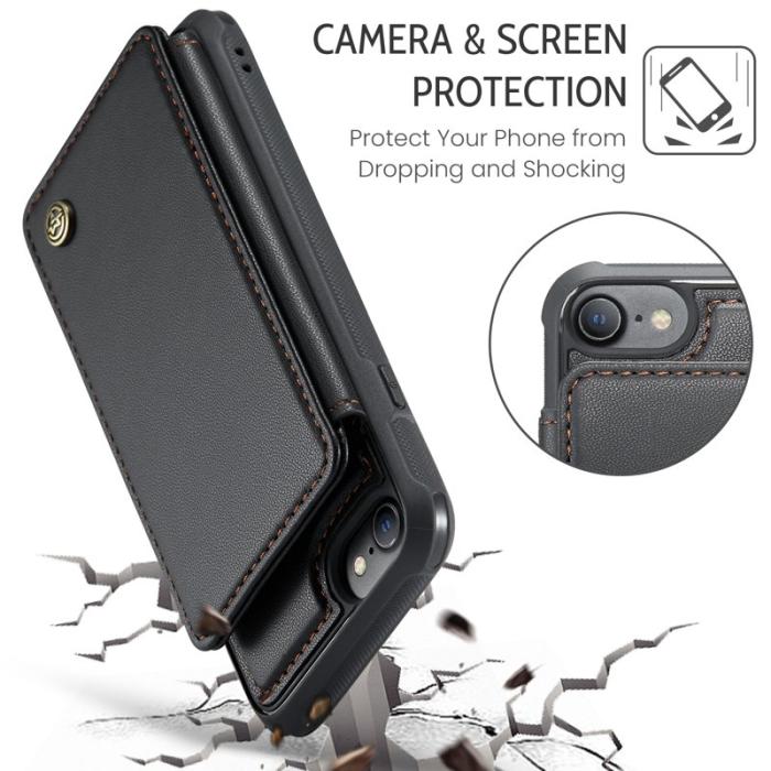 Caseme - CASEME C22 Fodral för iPhone 6/6s/7/8/SE (2020/2022) Svart