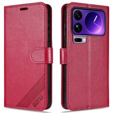 AZNS - AZNS Xiaomi 17 Pro Max Pl&aring;nboksfodral Anti-Scratch Konstl&auml;der - R&ouml;d