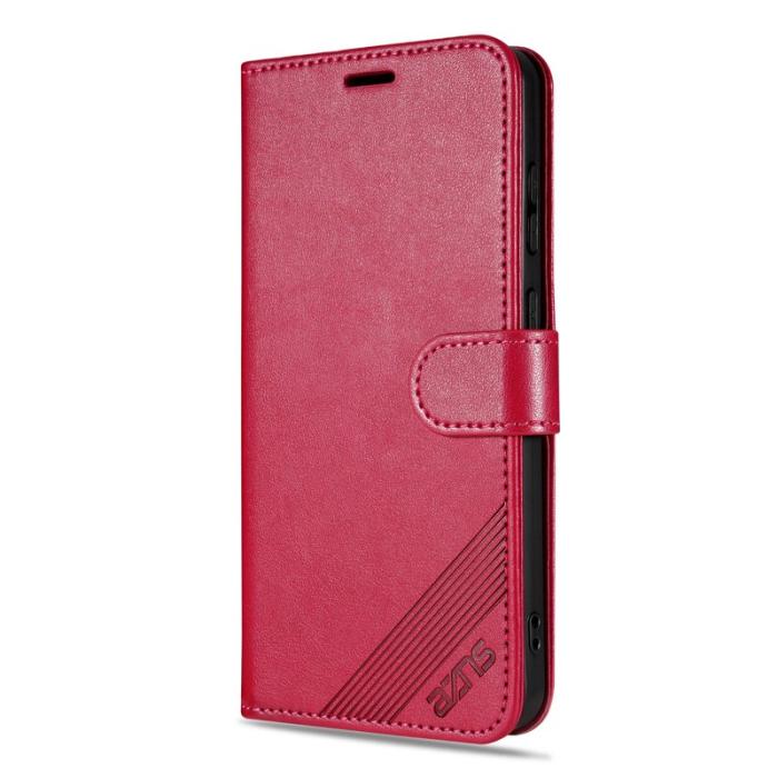 AZNS - AZNS Xiaomi 17 Pro Max Plånboksfodral Anti-Scratch Konstläder - Röd
