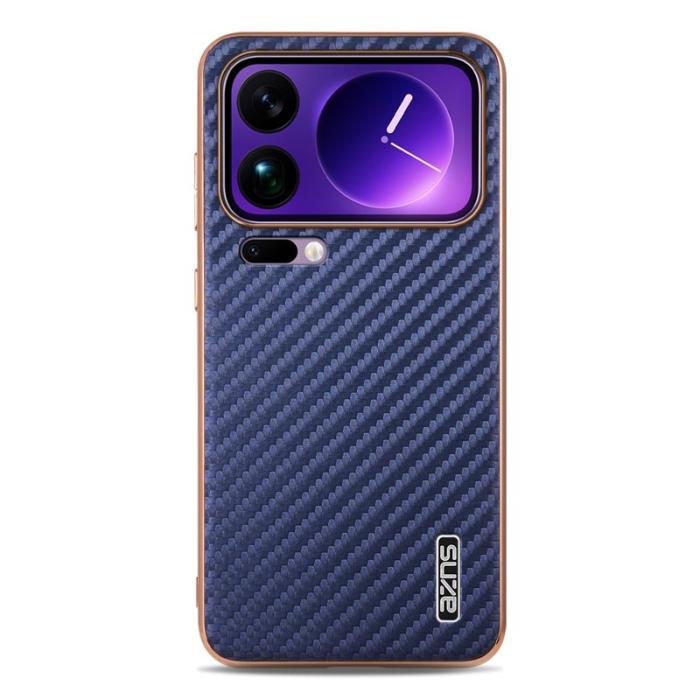 AZNS - AZNS Xiaomi 17 Pro Max Fodral - Electroplating KonstLäder - Blå