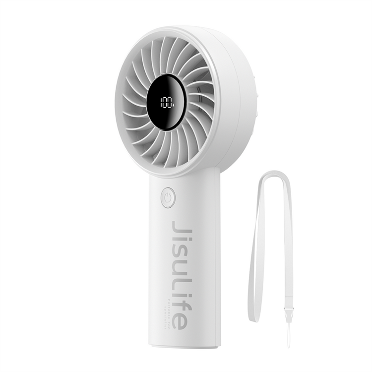 Jisulife Bärbar USB Handfläkt 3600 mAh Fan Life4 - Grå