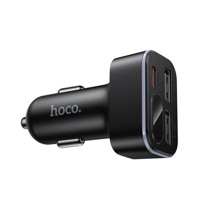 Hoco - Hoco Billaddare 42W 1xUSB-C 2xUSB-A QC3.0 Z63A - Svart
