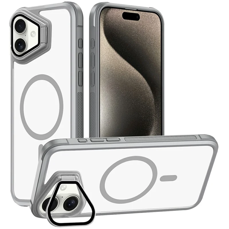 Mobilskal till iPhone 16 Plus Magsafe med Linsskyddsstöd (Grå) | 2353 | AlltMobil