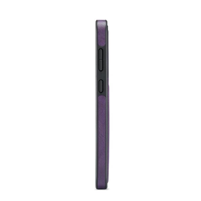 DG.MING - DG.MING Mobilskal till Samsung Galaxy S23 Läderbelagt PC+TPU Lila