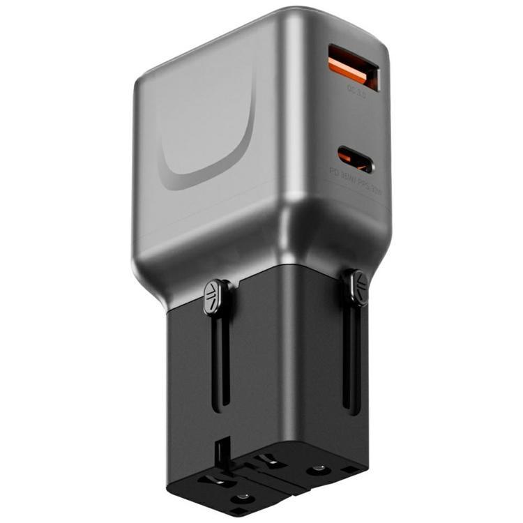 Energea Snabbladdare 35W 1xUSB-A 1xUSB-C TravelGo - Grafitsvart | 505295 | AlltMobil