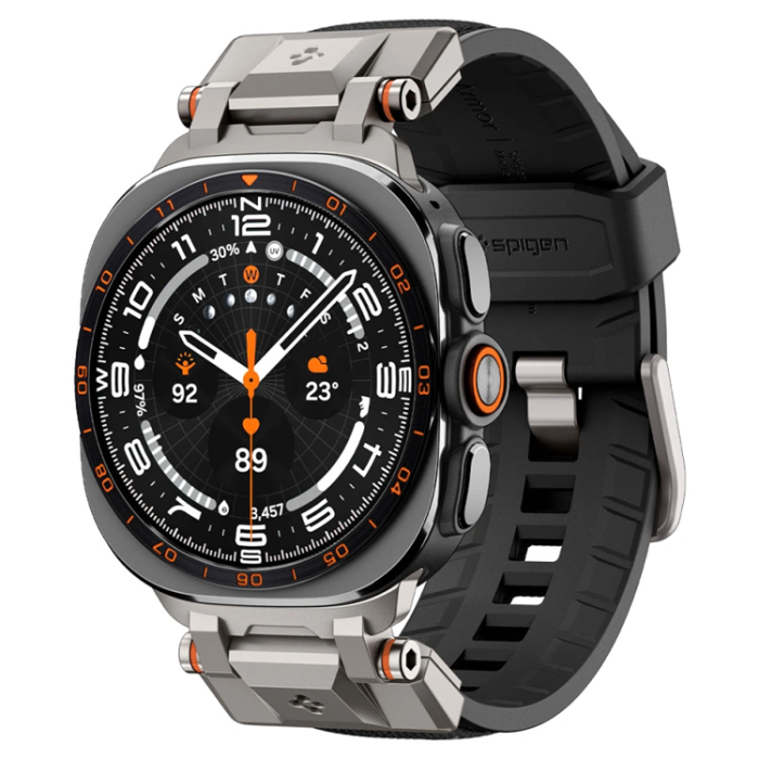 Spigen - Spigen Galaxy Watch Ultra 1/2 (47mm) Armband Dura Pro Armor - Svart