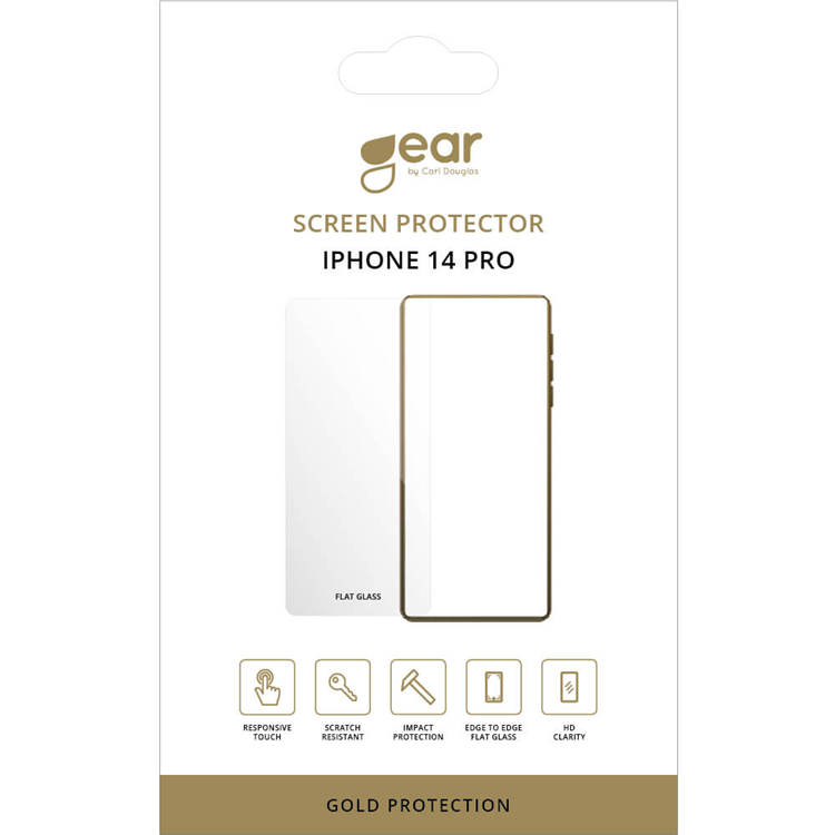 Gear iPhone 14 Pro Härdat Glas Skärmskydd 2.5D | 5468 | AlltMobil