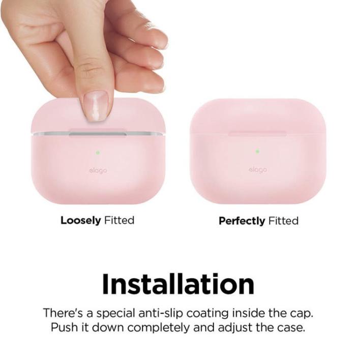 BUFFALO - ELAGO Silikon Skyddsväska för Airpod Pro - Rosa