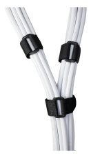 UTGATT1 - DELTACO kardborrband med plastspänne, 18cm, 10-pack - Svart