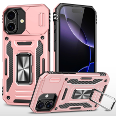 A-One Brand - iPhone 17 Mobilskal Kickstand Lens Lid - Roséguld