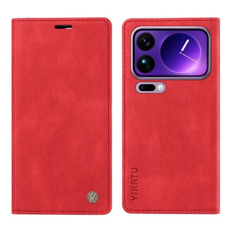 YIKATU Xiaomi 17 Pro Max Plånboksfodral Skin Touch - Röd | 2353 | AlltMobil
