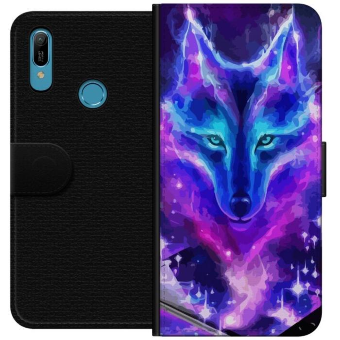 iSecrets - Plånboksfodral till Huawei Y6 (2019) med Neon Varg