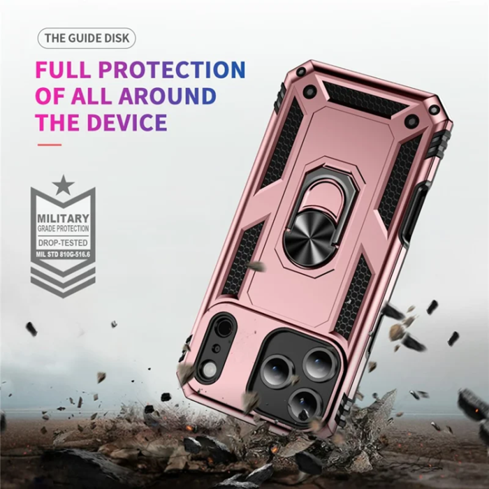 A-One Brand - iPhone 17 Pro Max Mobilskal med Kickstand - Roséguld