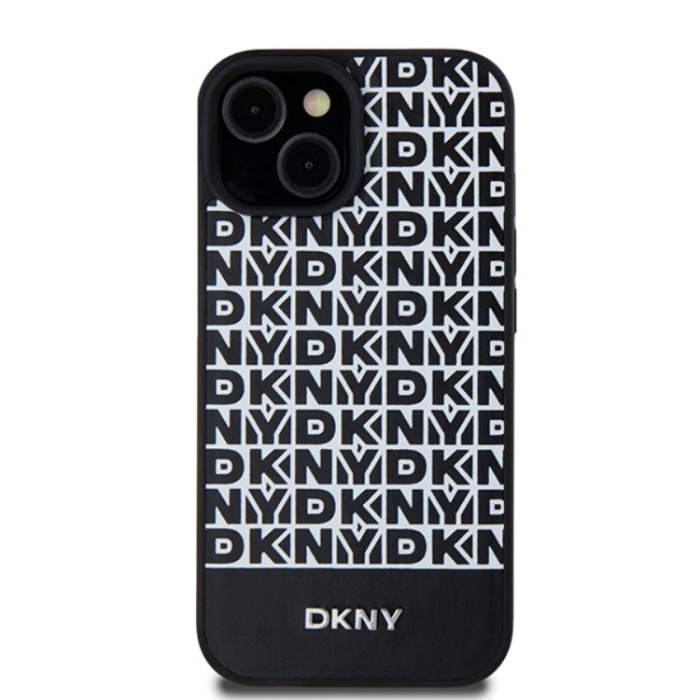 DKNY - DKNY iPhone 15/14/13 Mobilskal Magsafe Läder Printed Pattern