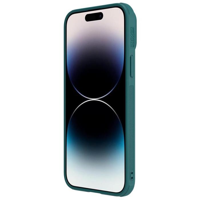 Nillkin - Nillkin iPhone 14 Pro Max Skal CamShield Läder S - Grön