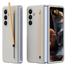 A-One Brand - Galaxy Z Fold 7 5G Mobilskal Med Stylus Hård PC - Ljusgrå