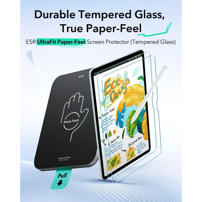ESR - [2-Pack] ESR Skärmskydd Härdat Glas För iPad Air 10.9