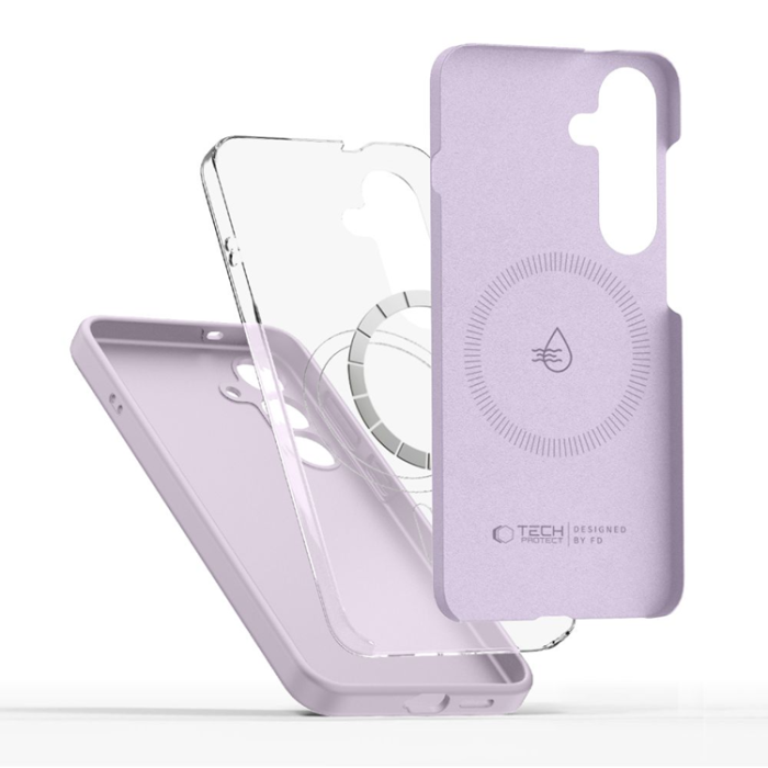 Tech-Protect - Tech-Protect Galaxy S25 Plus Mobilskal Magsafe Liquid Silikon - Mauve