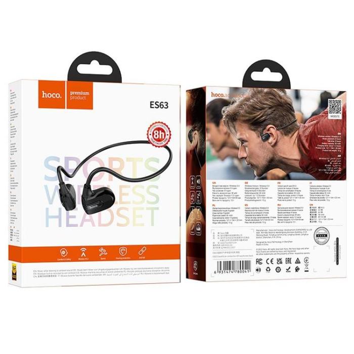 Hoco - Hoco In-Ear Trådlösa Hörlurar Med Muftledning ES63 - Svart