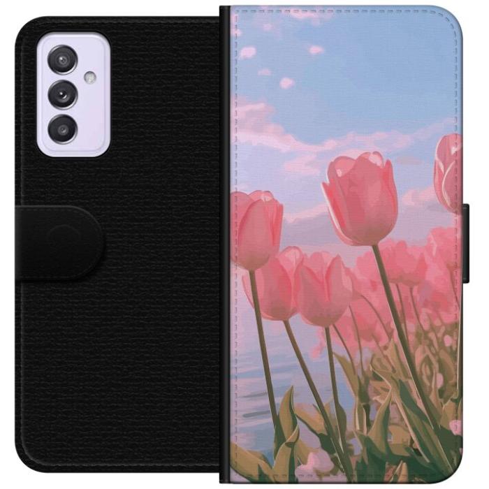 iSecrets - Plånboksfodral till Samsung Galaxy A82 5G med Rosa Tulpaner