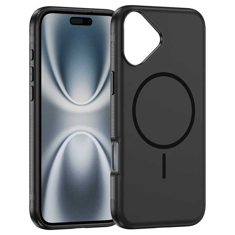 iPhone 17 Mobilskal MagSafe PC + TPU Shockproof - Svart | 2353 | AlltMobil
