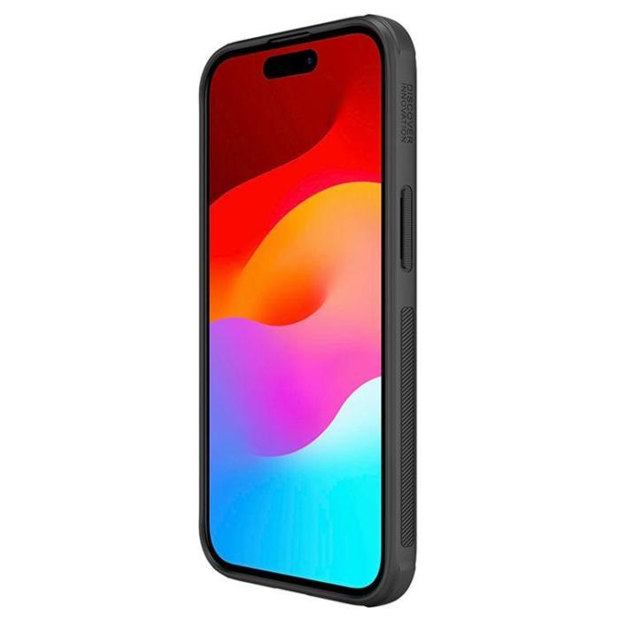 Nillkin - Nillkin iPhone 15 Mobilskal Super Frosted Shield Pro - Svart