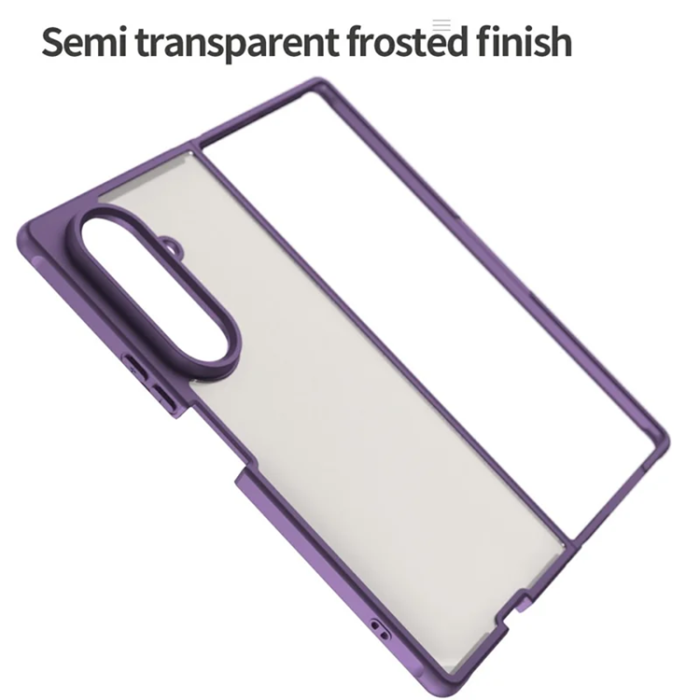 A-One Brand - Galaxy Z Fold 7 5G Mobilskal Frosted Translucent - Lila