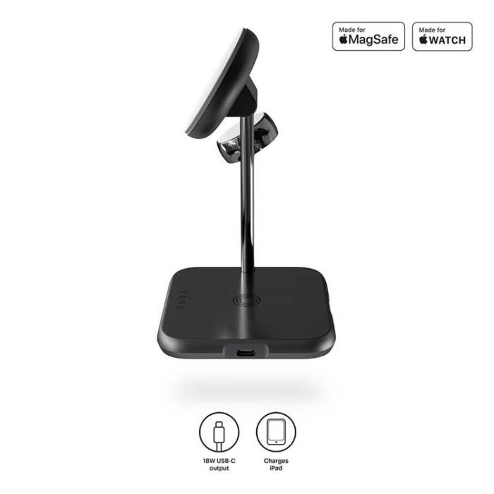 ZENS - Zens 4-in-1 Trådlös laddare Magsafe Watch - Svart