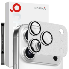 NORTHJO - NORTHJO iPhone 17 Pro Kameralinsskydd Härdat Glas - Silver