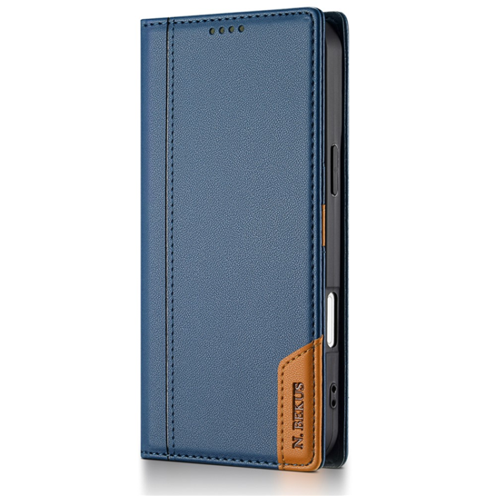 N.BEKUS - N.BEKUS iPhone 17 Plånboksfodral RFID Blocking P3 - Blå