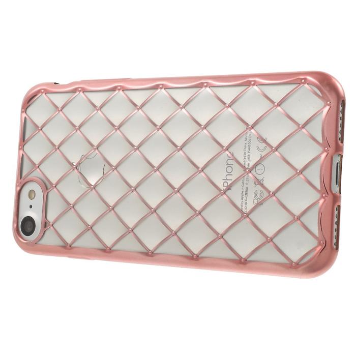 UTGATT1 - Rhombi Mobilskal iPhone 7/8/SE 2020 - Roséguld