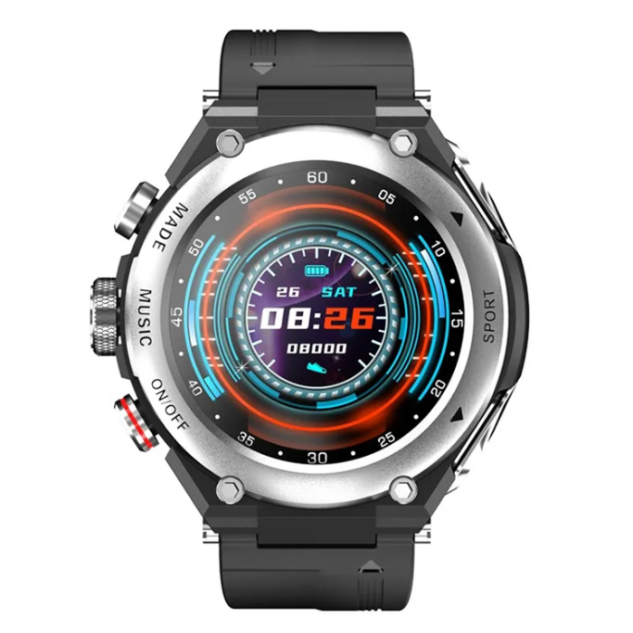 LEMFO - 2-i-1 Smart Watch med Earbuds TWS Bluetooth 5.0 - Silver