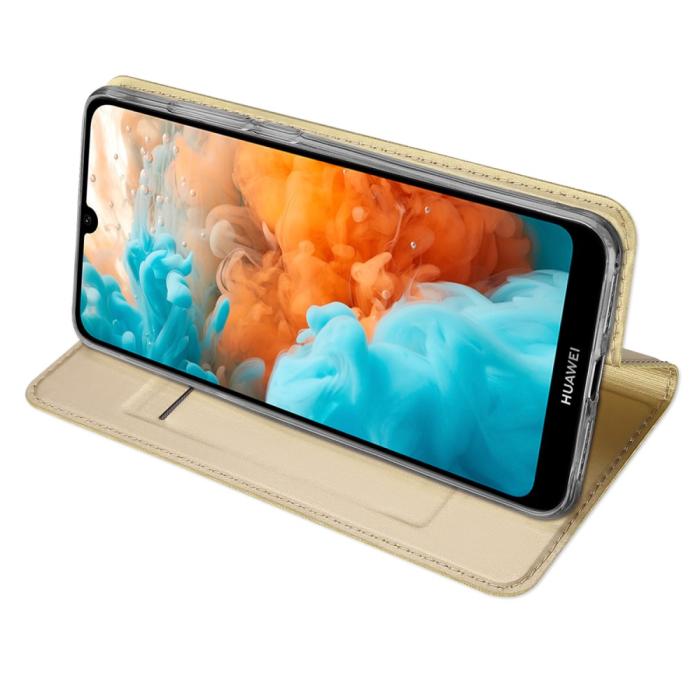 UTGATT5 - Dux Ducis Plånboksfodral till Huawei Y6 (2019) - Guld