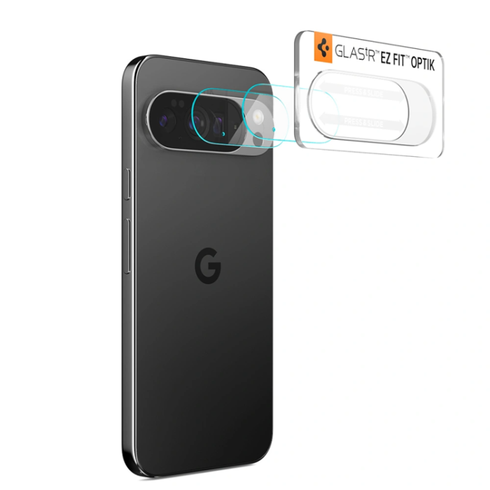 Spigen - [2-Pack] Spigen Google Pixel 10 Pro Härdat Glas Kameraskydd - Crystal Clear