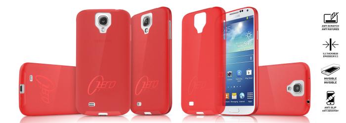 UTGATT4 - ITSkins Zero 3 Skal till Samsung Galaxy S4 Mini (Röd) + Skärmskydd