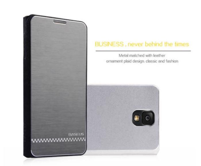 UTGATT4 - BASEUS väska till Samsung Galaxy Note 3 (Silver)