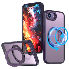 OEM - iPhone 16e Mobilskal MagSafe TPU + Acrylic Kickstand - Lila