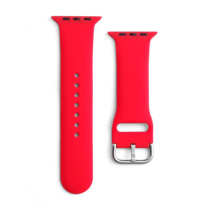 OEM - Apple Watch 2/3/4/5/6/7/8/SE (49/45/44/42mm) Ultra Armband Silicone - Röd