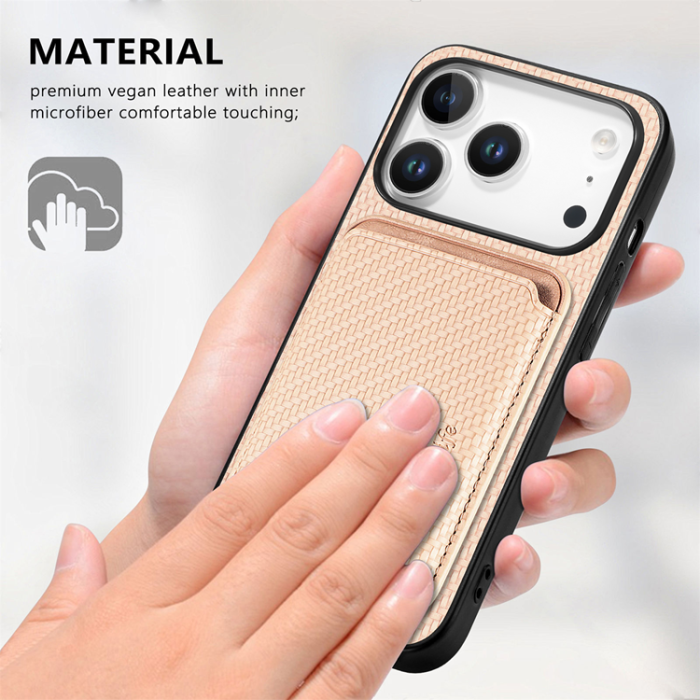 A-One Brand - iPhone 17 Pro Max Mobilskal Detachable Korthållare - Khaki