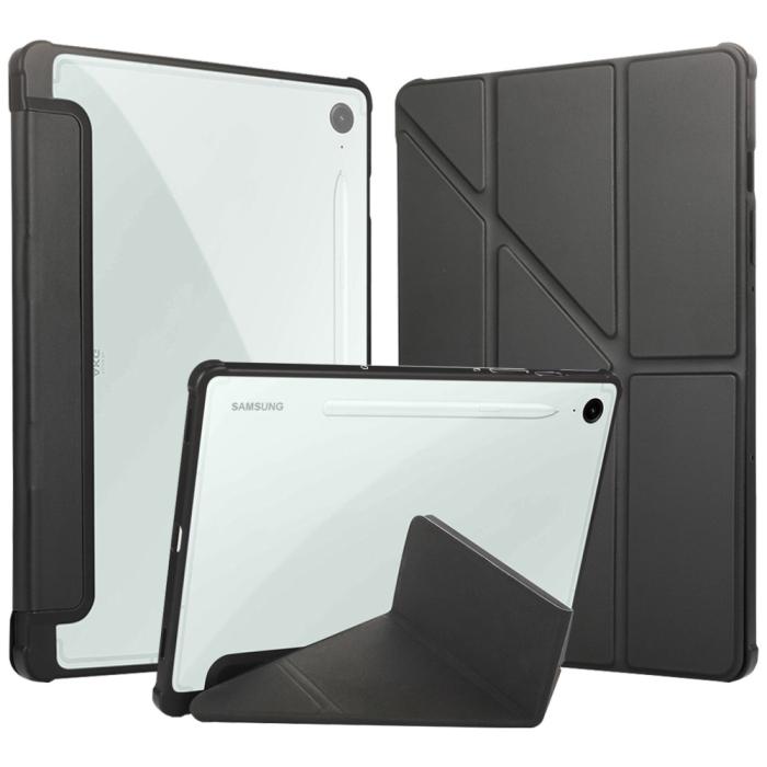 No name - Galaxy Tab S10 Ultra Fodral Stand - Svart