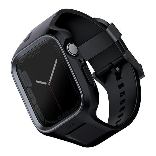 UNIQ Apple Watch 4/5/6/7/8/SE (44/45 mm) Armband + Skal Monos - Svart