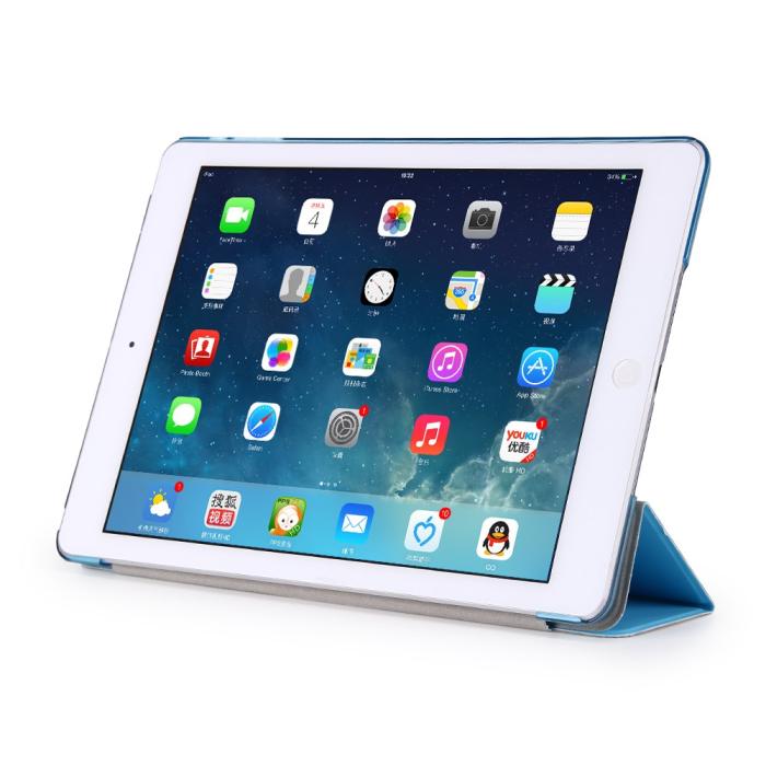 OEM - Tri-fold fodral till iPad 9.7 2017. Ljusblå