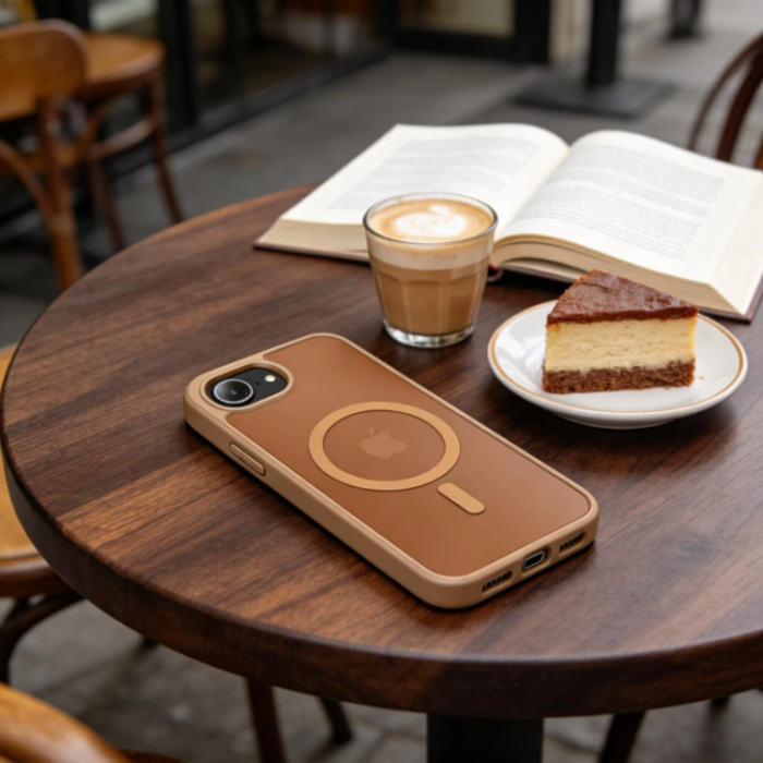 Tech-Protect - Tech-Protect Mobilskal För iPhone 16e/17e Magsafe Basicmag - Brun