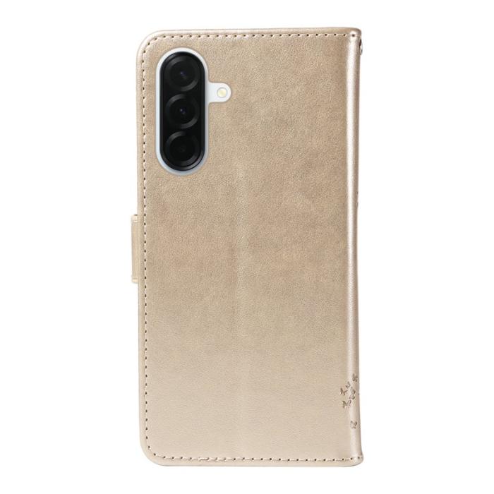 OEM - Samsung Galaxy A37 Plånboksfodral Konstläder - Guld