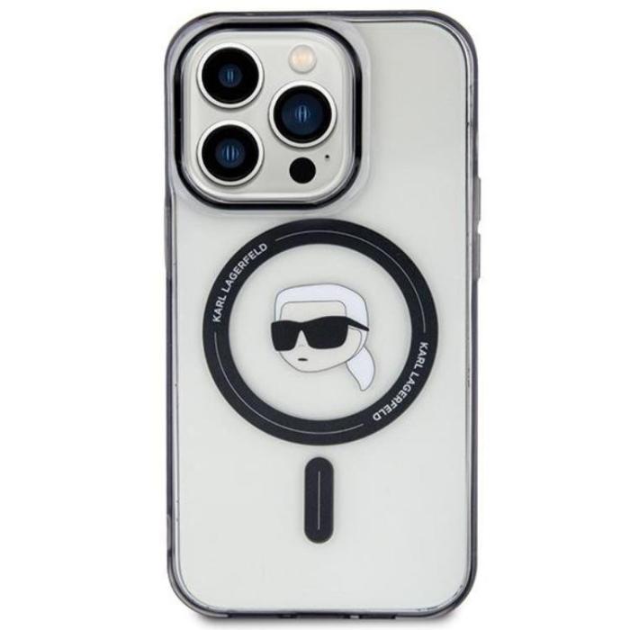 KARL LAGERFELD - KARL LAGERFELD iPhone 15 Pro Max Mobilskal Magsafe Karl's Head