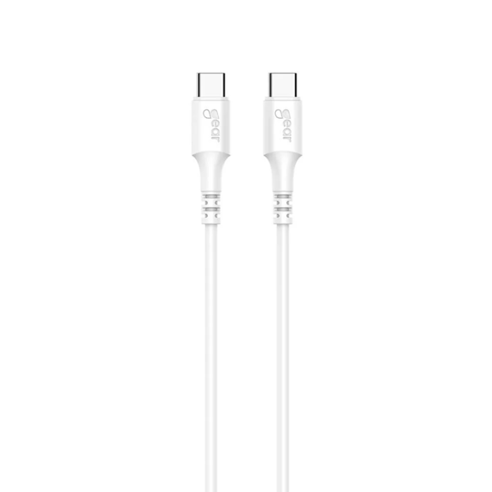 GEAR - Gear USB-C Till USB-C 2.0 0.5m Kabel - Vit