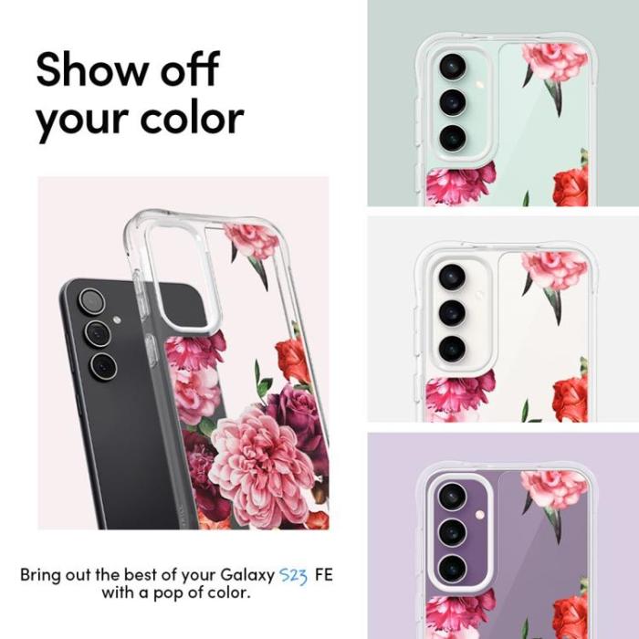 Spigen - Spigen Galaxy S23 FE Mobilskal Cyrill Cecile - Rosa Floral