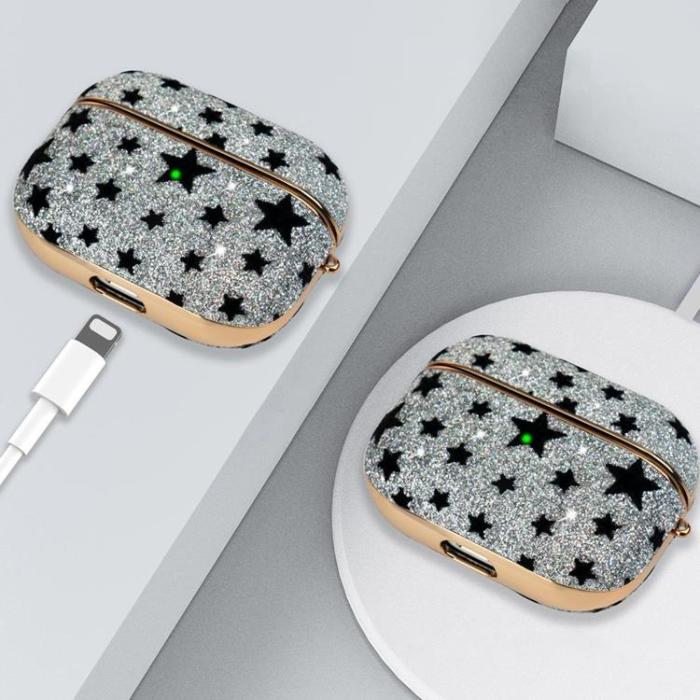 UTGATT1 - Kingxbar Black Star Skal AirPods Pro - Silver