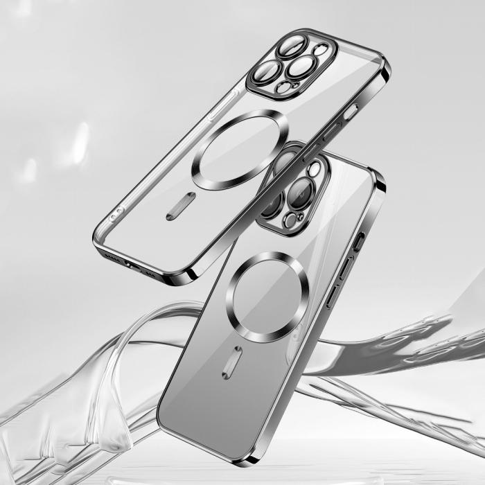 VMAX - Vmax Elektropläterat Mag TPU-skal iPhone 14 Pro Svart