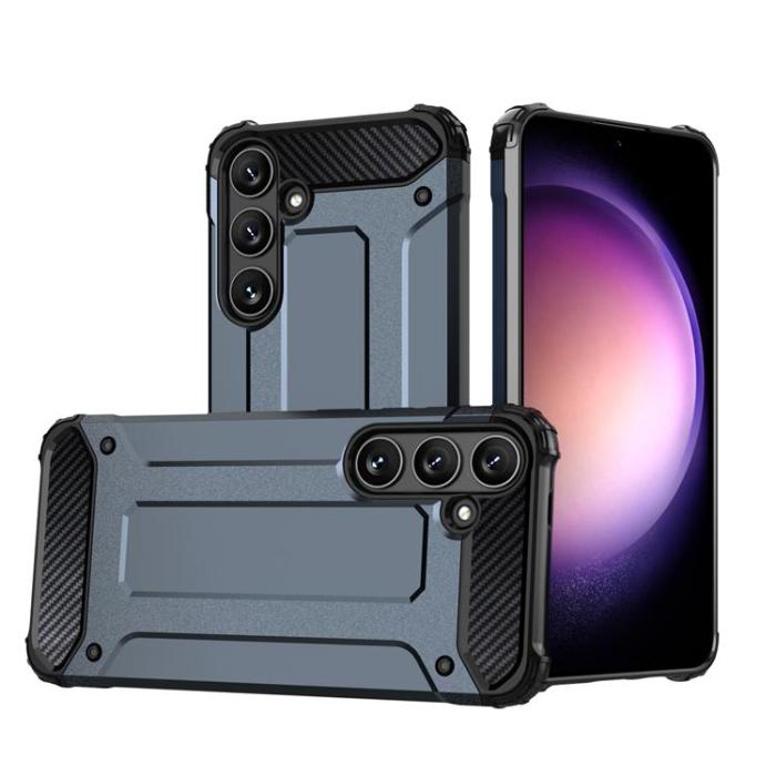 OEM - Galaxy A05s Mobilskal Hybrid Armored - Blå